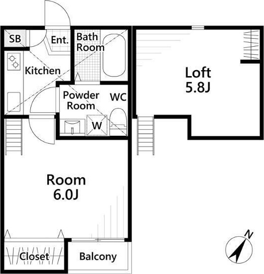 Vivienda大宮 202号室 間取り
