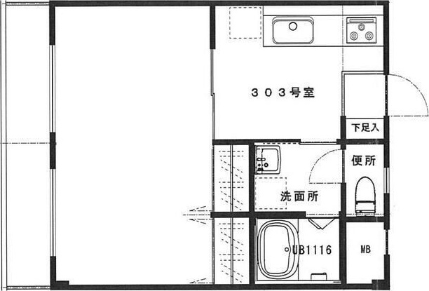 シャルム宮原 303号室 間取り