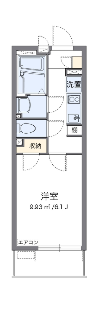 クレイノホクレレ　エルア 104号室 間取り