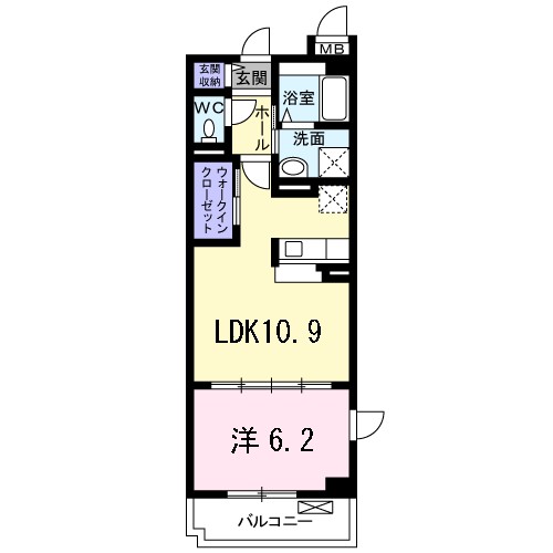 レジデンスハライチＣ 101号室 間取り
