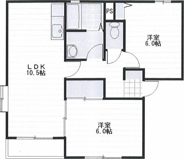 マノワール季史 Ｂ棟 202号室 間取り