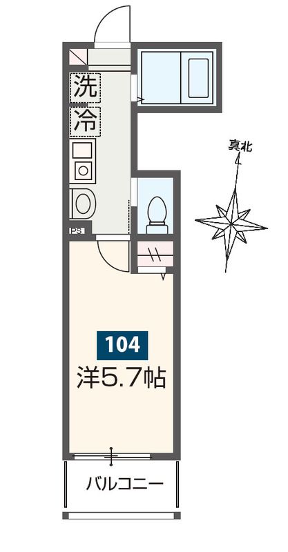 MELDIA大宮北A ベランダ
