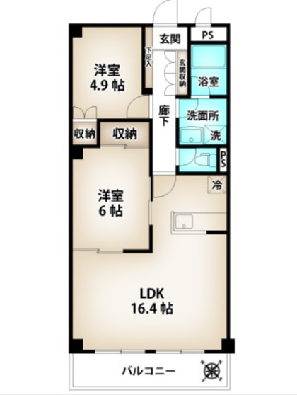 ドミール東大宮 リビング