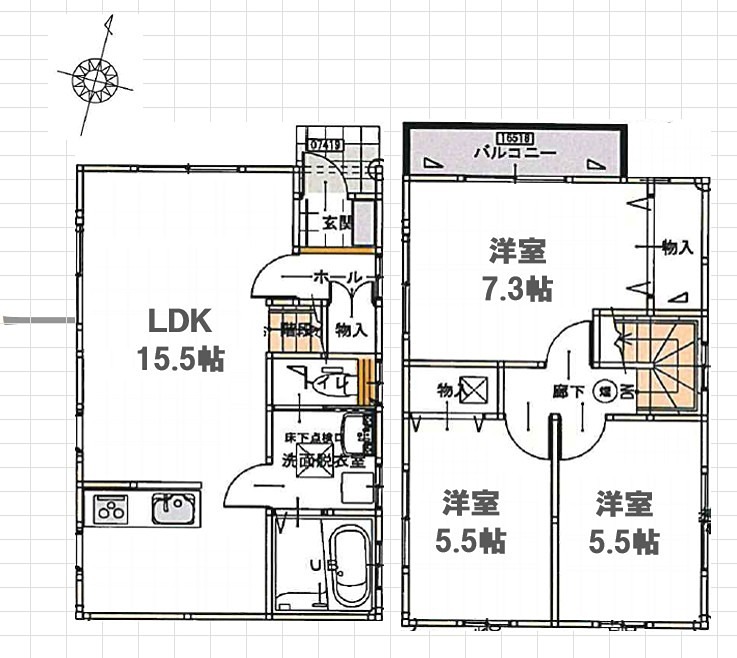 グランソフィア堀の内 間取り