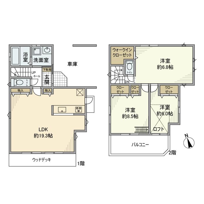 堀の内町戸建 間取り