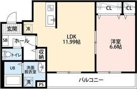 リーブルファイン指扇 203号室 間取り
