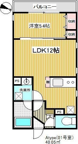 Ｆｒｅｕｄｅｎ　Ｈｅｒｚ 101号室 間取り