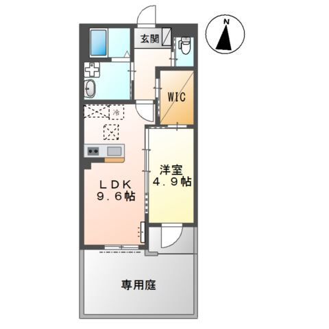Ｒｅｇｉｎａ（レジーナ） 102号室 間取り