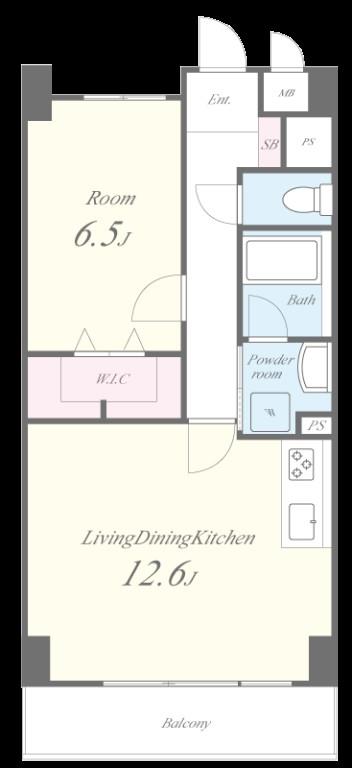 ALBIREO 402号室 間取り