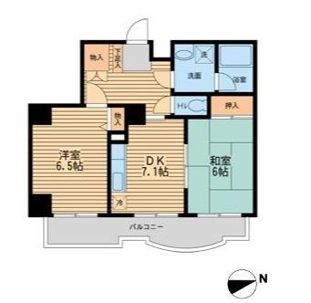 すずらん館 403号室 間取り