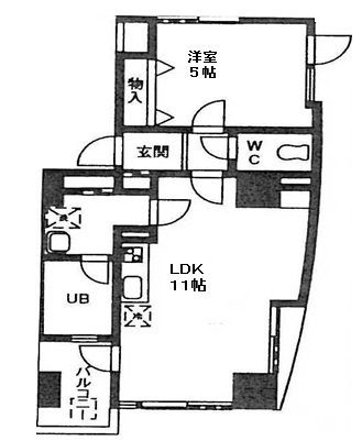 ＡＸＩＳ下町 601号室 間取り