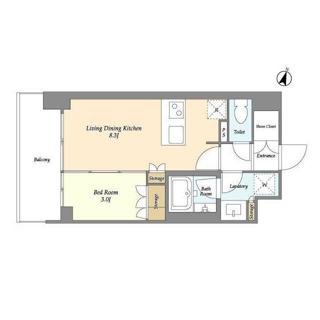 ドゥーエ大宮Ⅱ 203号室 間取り