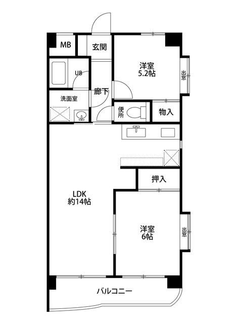 ジョイフル天沼 ベランダ