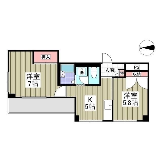 三ツ和マンション ベランダ