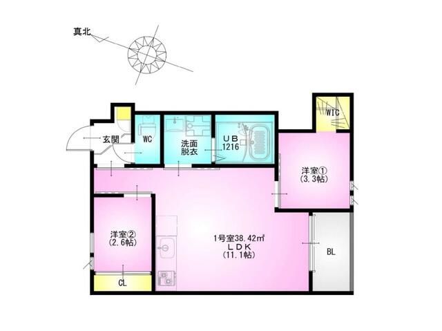 ＲＥＧＡＬＥＳＴＫＢ土呂駅前 201号室 間取り