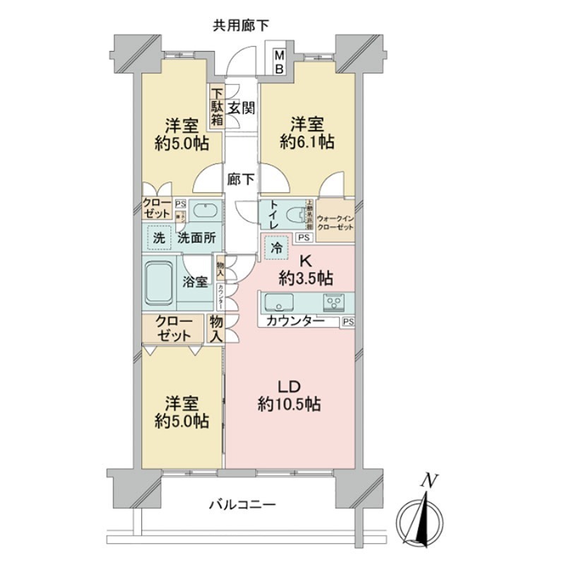 プレミスト大宮氷川参道 ベランダ