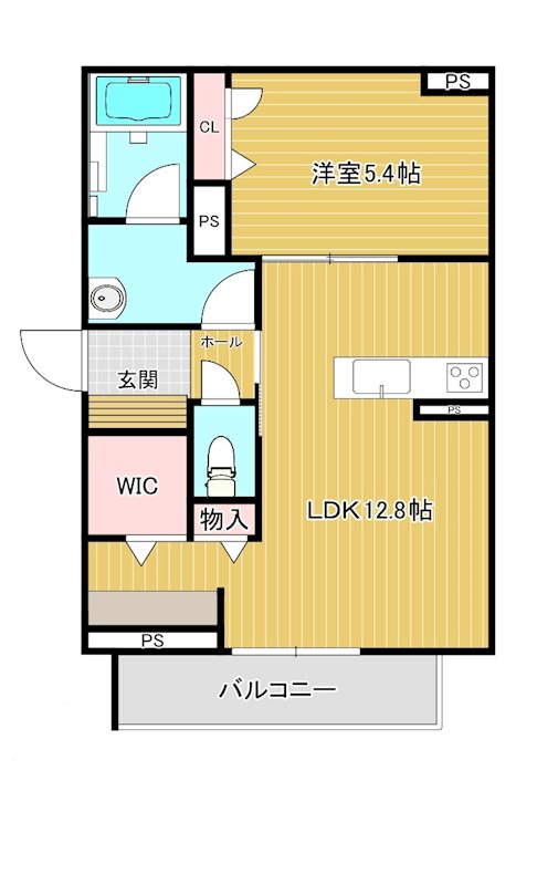 グランレーヴ大宮西 203号室 間取り