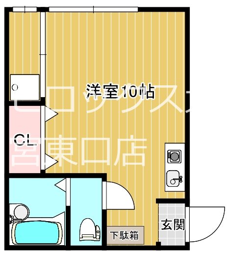 ブルーハイツ与野 203号室 間取り