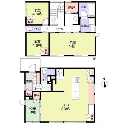 上尾市本町６丁目戸建て  間取り