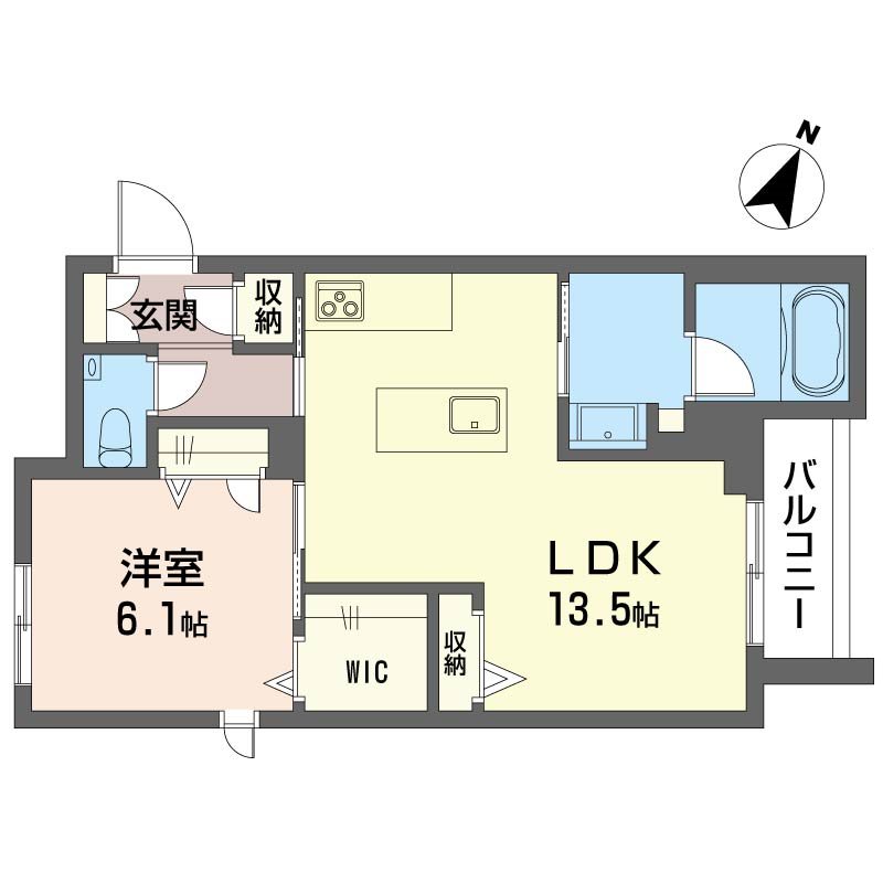 エスコート 203号室 間取り