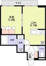 ラ・ドルチェ 102号室 間取り