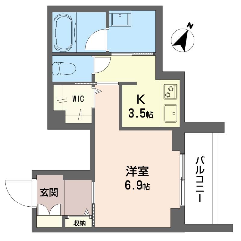 エスコート 302号室 間取り