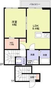 ラ・ドルチェ 202号室 間取り