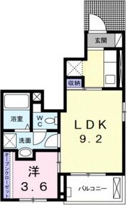 コンフォーティア 101号室 間取り