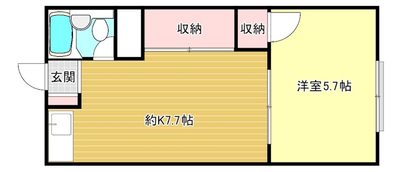 グリーンハイツA 202号室 間取り