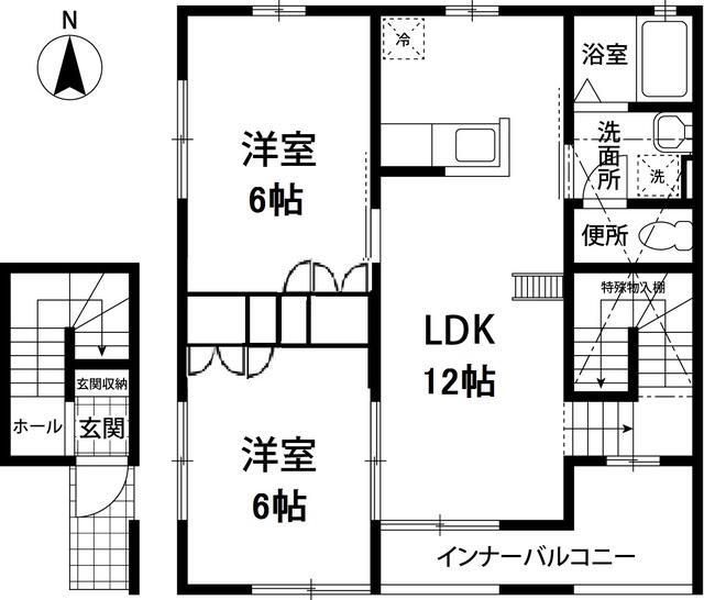 クララハウス 201号室 間取り