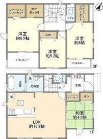 4248上尾市栄町2期8棟8号棟 間取り