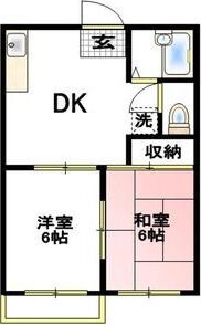 5thタウン 102号室 間取り