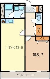 プリマベーラ鴨川 101号室 間取り
