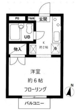ＣＡＳＡ与野 202号室 間取り