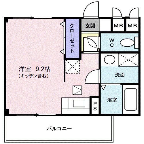 ネオ　ウィング 102号室 間取り