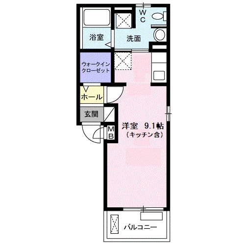 エクセレント　グローブⅡ 304号室 間取り