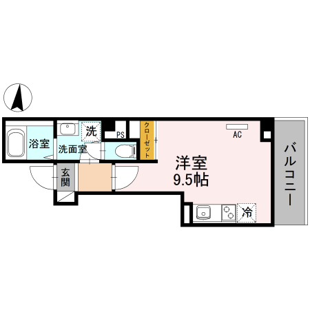 ＥＳＢＥＲＡＮＳＡ(ｴｽﾍﾞﾗﾝｻ) 501号室 間取り