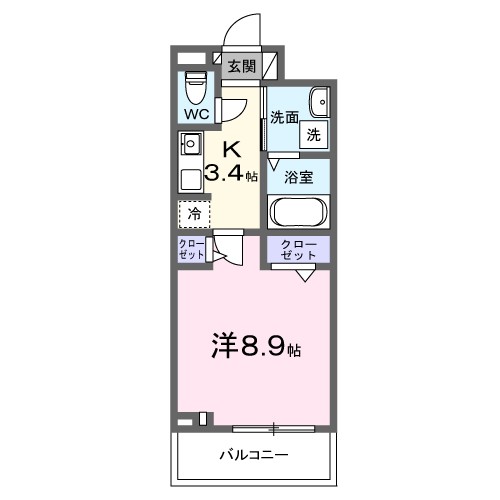 パーク　グレイス　上尾 302号室 間取り
