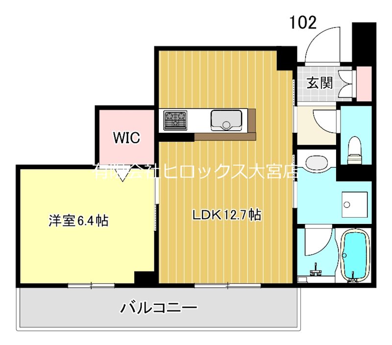 アルエットⅡ 102号室 間取り