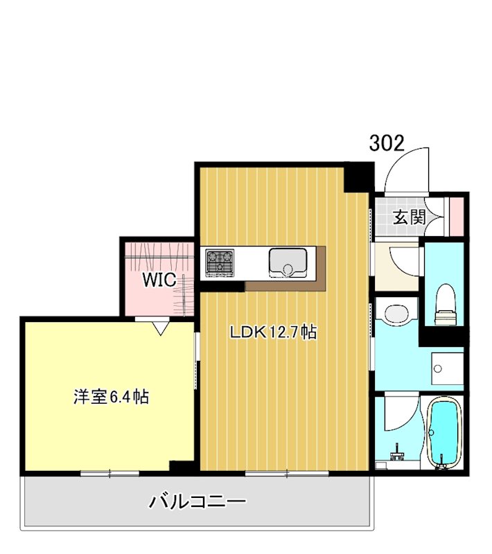 アルエットⅡ 302号室 間取り