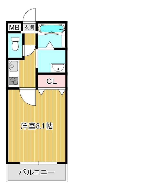 パークサイド土呂 202号室 間取り