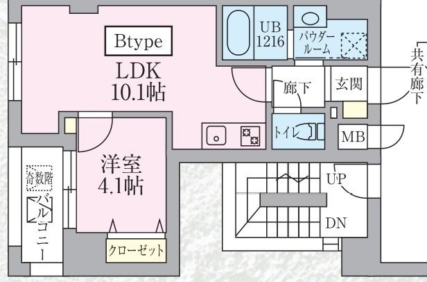 La Cezanne Tokiwa 601号室 間取り