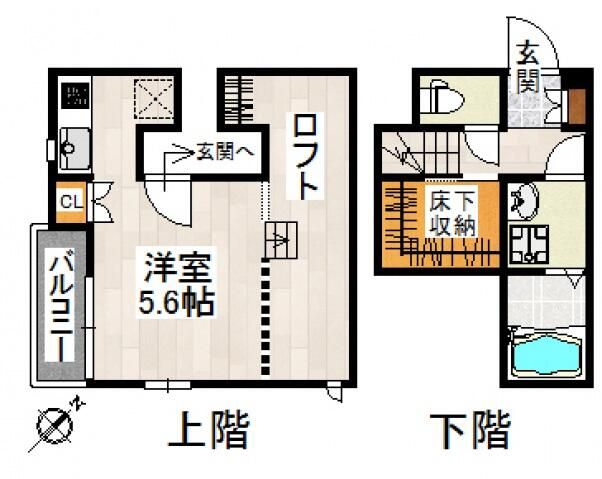 ＣＢ大宮ユニオン 201号室 間取り