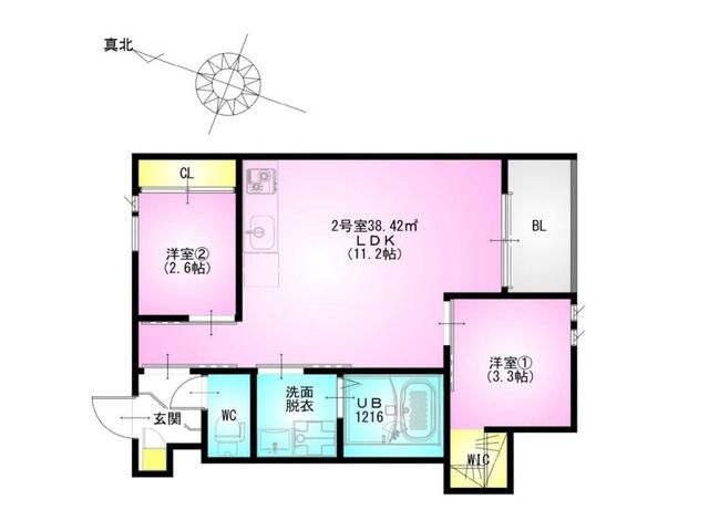 ＲＥＧＡＬＥＳＴＫＢ土呂駅前 302号室 間取り
