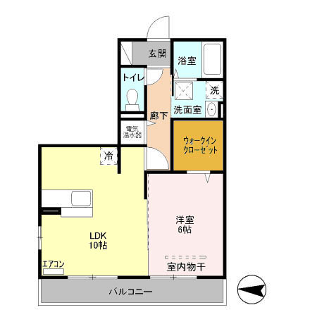 マグノリア 103号室 間取り