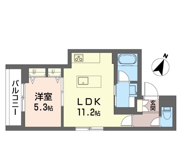 リトルベアー 301号室 間取り