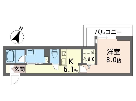 リトルベアー 305号室 間取り