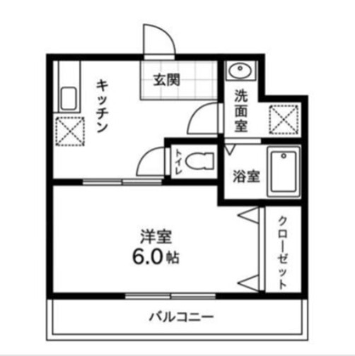 フローラルパレス大成 203号室 間取り