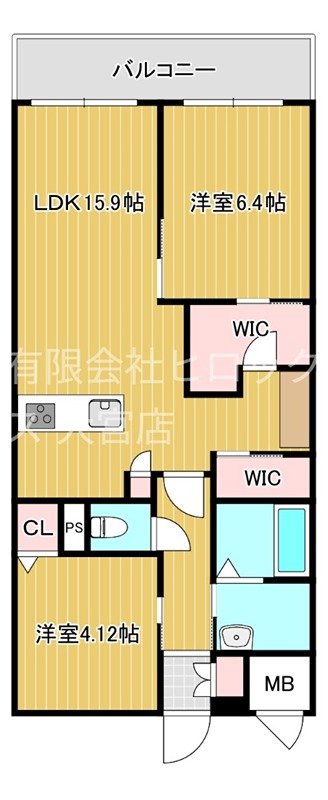 ベルコート大成 303号室 間取り