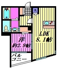 Mark Duo大和田Ⅰ 103号室 間取り